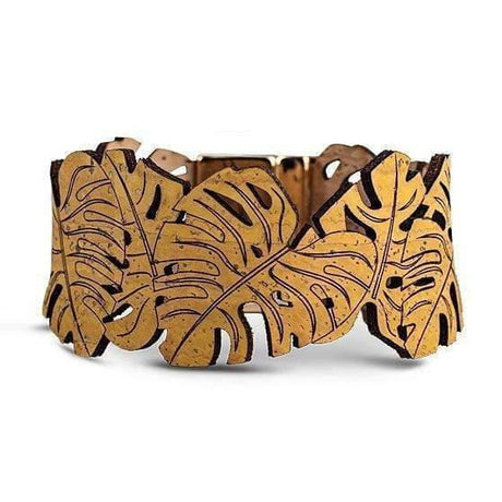 Cork bracelet - "Mustard Yellow"