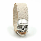 White cork bracelet - Skull