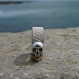 White cork bracelet - Skull