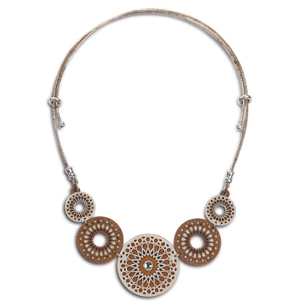 Cork necklace "Disco"