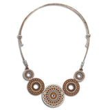 Cork necklace "Disco"