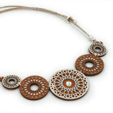 Cork necklace "Disco"
