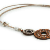 Cork necklace "Disco"