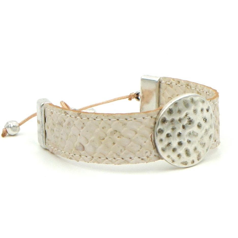 White cork bracelet