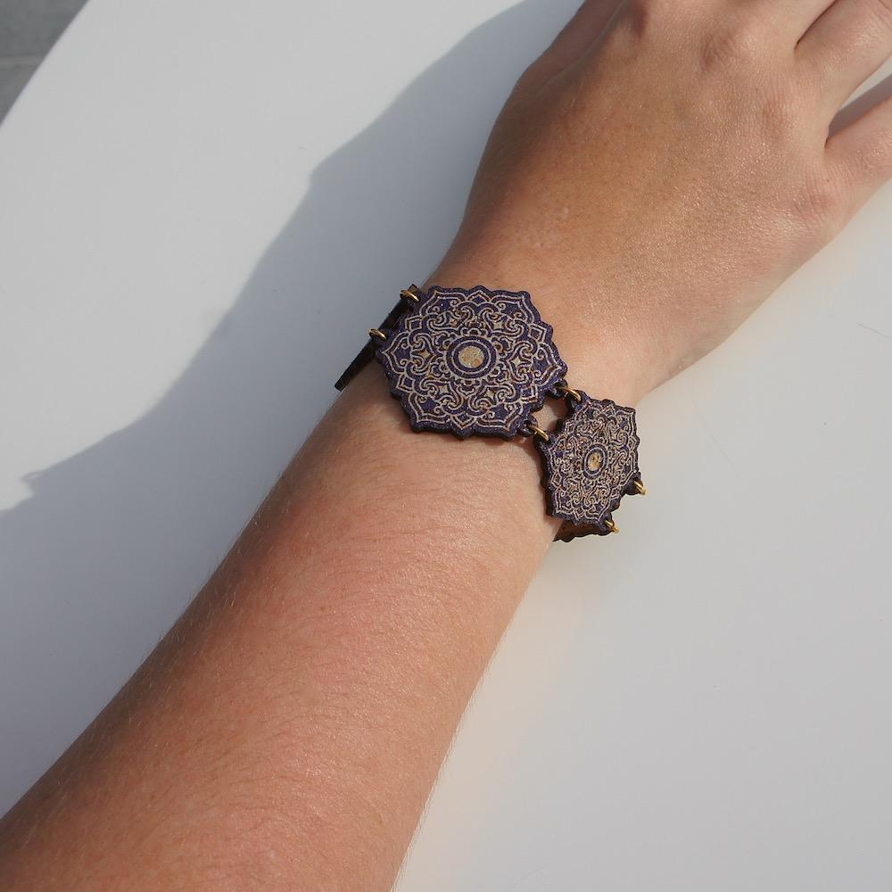 Azulejos I Blue cork bracelet
