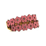 Flores I Pink Double cork bracelet