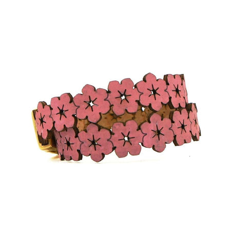 Flores I Pink Double cork bracelet