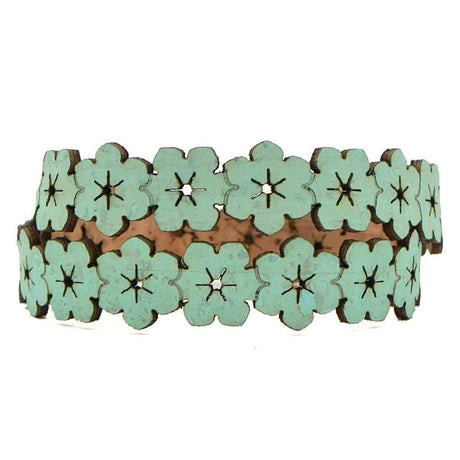 Flores I Water Green Cork Double Bracelet