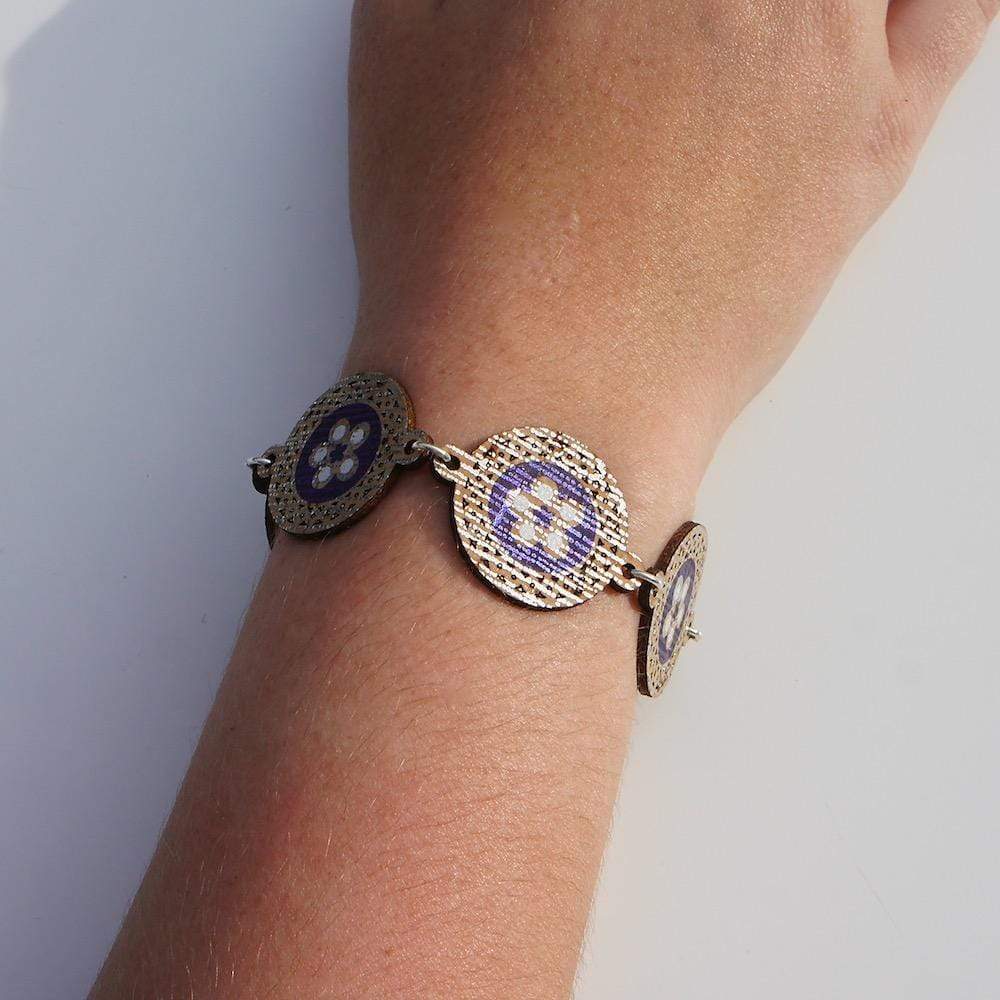 Flores I Blue Cork Bracelet