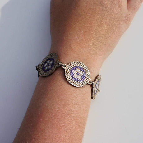 Flores I Blue Cork Bracelet