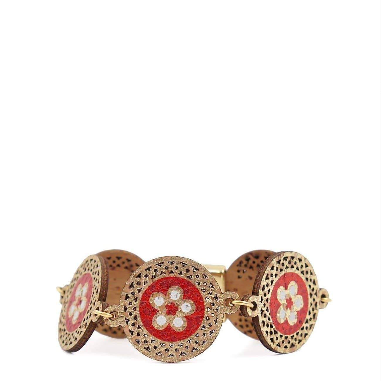 Flores I Red Cork bracelet