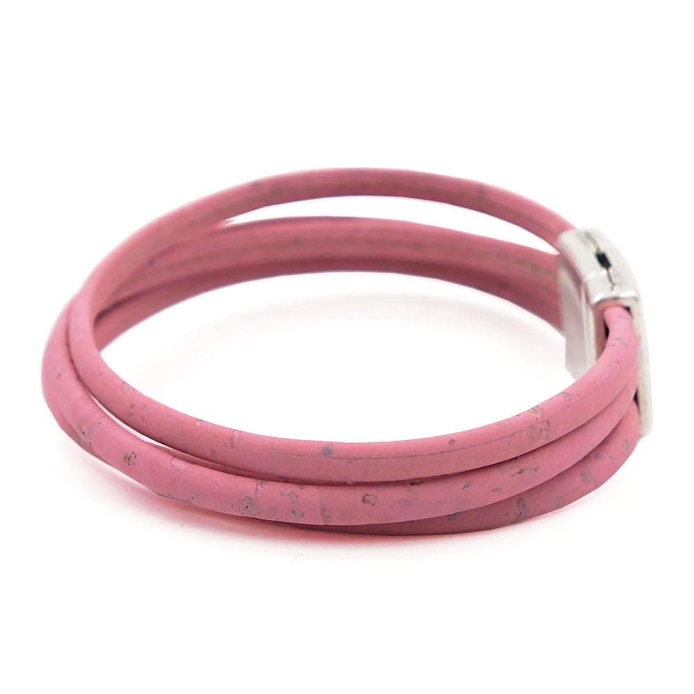 Cork bracelet - Pink