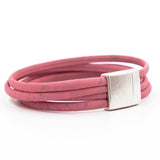 Cork bracelet - Pink