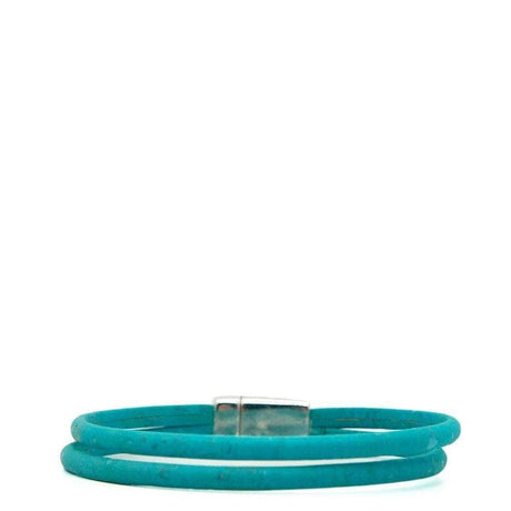 Bracelet en liège Turquoise I Bijoux en liège portugais Bracelet en liège Turquoise
