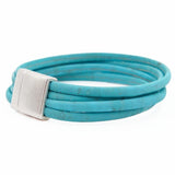 Cork bracelet - Turquoise