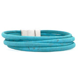 Cork bracelet - Turquoise