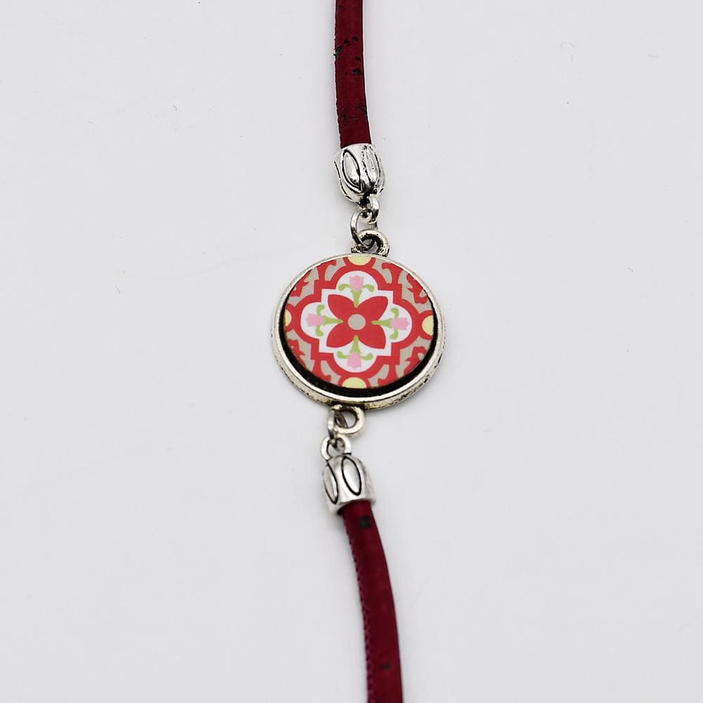 Bracelet fantaisie Azulejos I Bijoux fantaisie portugais Bracelet fantaisie "Azulejos" - Bordeaux