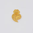 Broche Coeur de Viana en argent doré 6cm I Vente bijoux argent Coração de Viana I Broche en argent doré - 6cm