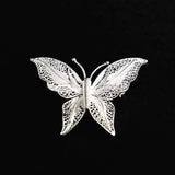 Broche en filigrane d'argent I Argent sterling 925/1000e Broche en filigrane d'argent "Borboleta"