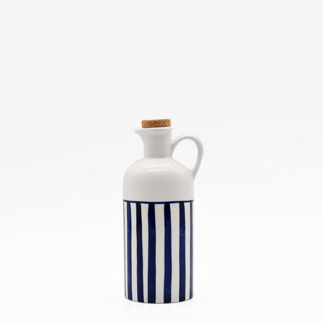 Carafe avec bouchon en liège I Vente en ligne Carafe à bouchon "Costa Nova Mar" 18cm - Bleue 18cm