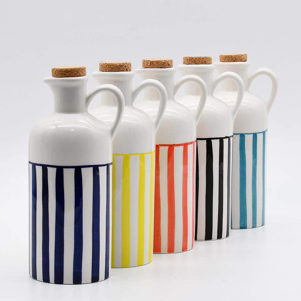 Carafe avec bouchon en liège I Vente en ligne Carafe à bouchon "Costa Nova Mar" 18cm - Jaune 18cm