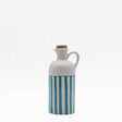 Carafe avec bouchon en liège I Vente en ligne Carafe à bouchon "Costa Nova Mar" 18cm - Turquoise 17cm