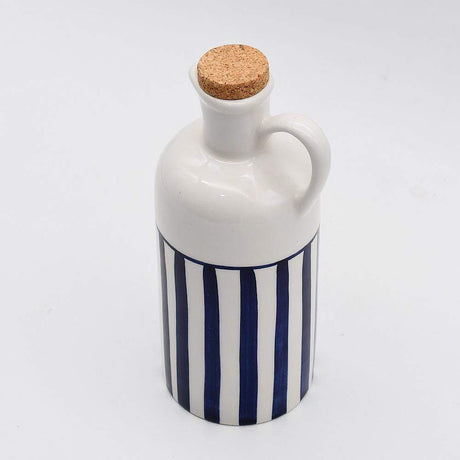 Carafe avec bouchon en liège I Vente en ligne Carafe à bouchon "Costa Nova Mar" 25cm - Bleue 25cm