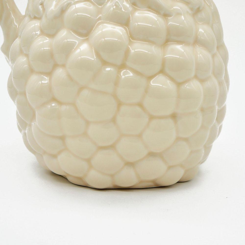 Uvas I Ceramic Pitcher - White