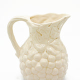 Uvas I Ceramic Pitcher - White