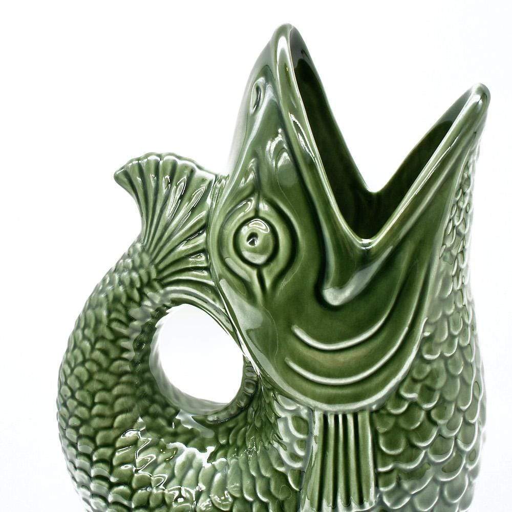 Fish-shaped Ceramic Pitcher - Green