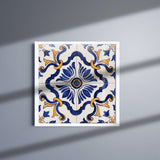 Carreaux de faïence portugais en panneau Panneau d'azulejos 28x28cm