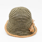 Casquette Gavroche en lin Rose Fushia #draft Chapeu Bob en paille - Kaki