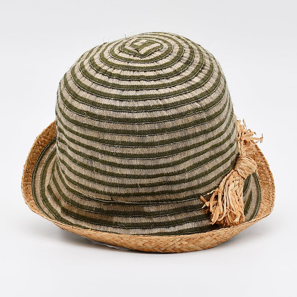 Casquette Gavroche en lin Rose Fushia #draft Chapeu Bob en paille - Kaki