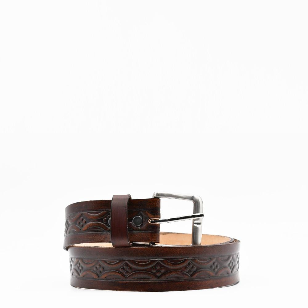 Ceinture en cuir marron I Maroquinerie artisanale portugaise Ceinture en cuir marron