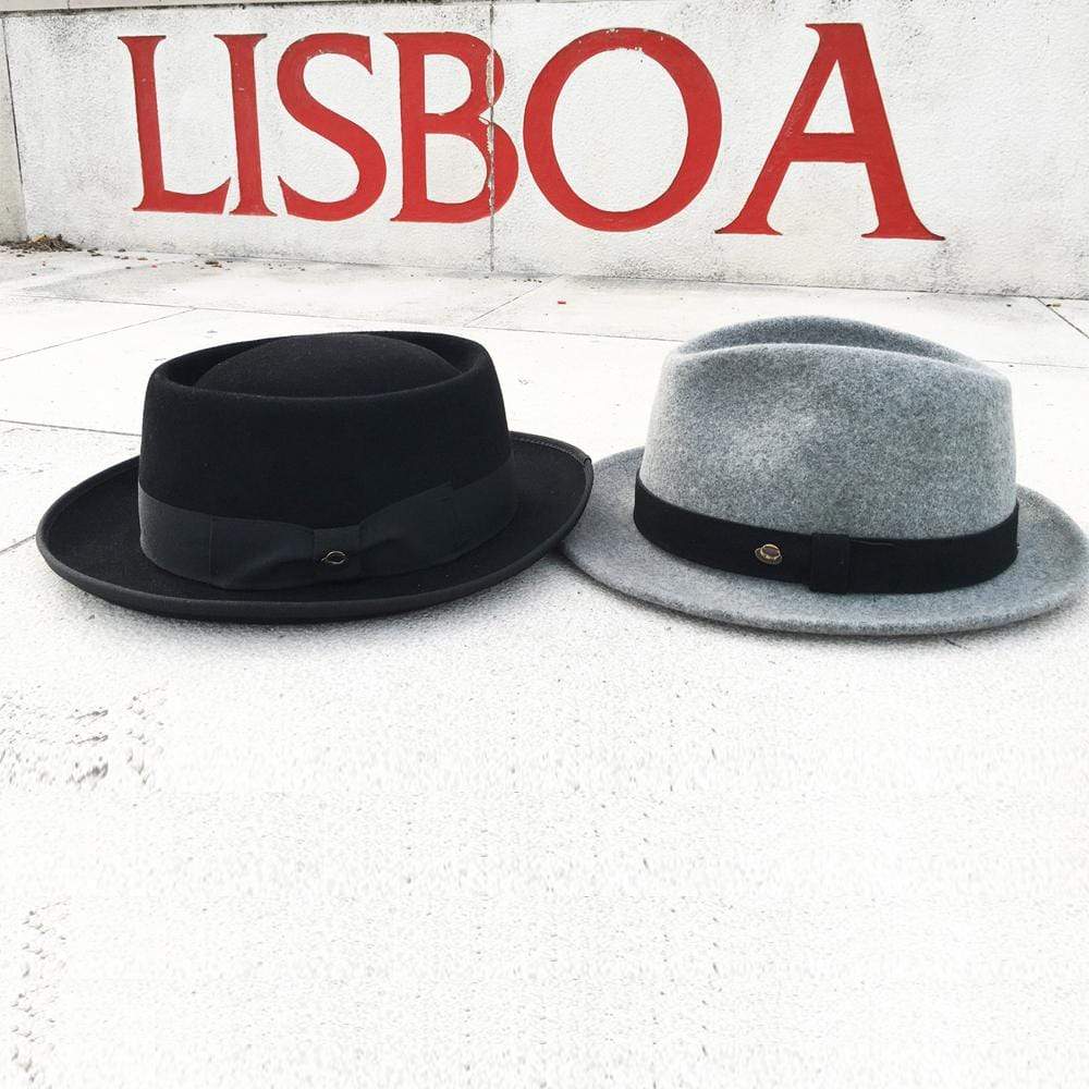 Chapeau Fedora gris