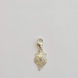 Charm Coração de viana I Breloque porte-bonheur Charm Coração de Viana en argent