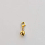 Charm en argent doré I Breloques en argent portugaises Charm Conta de Viana en argent doré