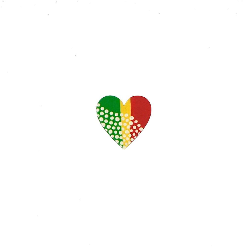 Heart in magnetic painted wood