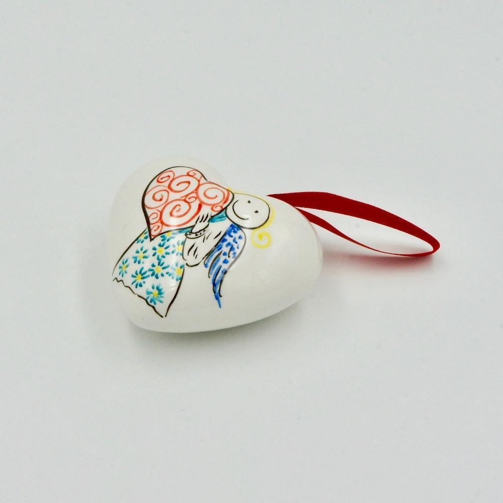Heart in ceramic "Anjo"
