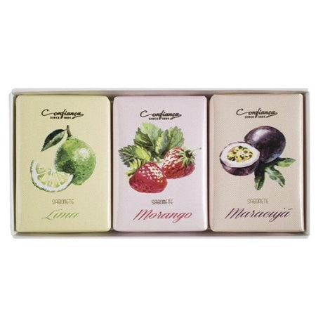 Set of 3 fruit soaps