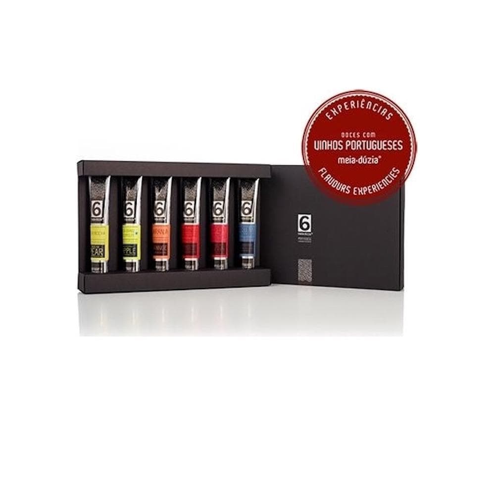 Box set of jams with Portuguese wines
