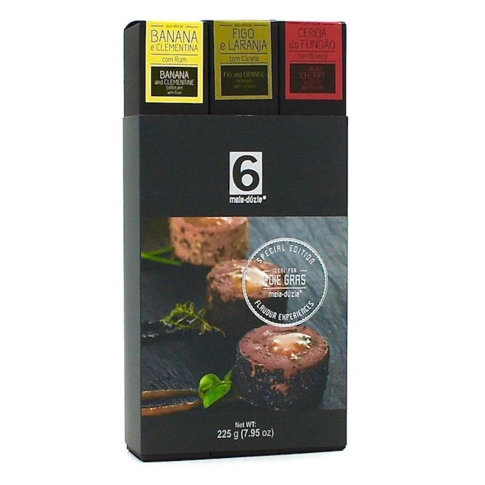 Box set of 3 jams for "foie gras"