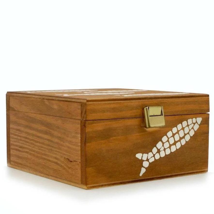 Box in raw wood "Sardinha"