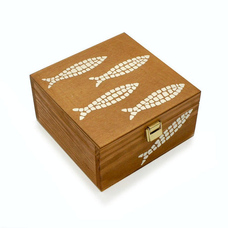 Box in raw wood "Sardinha"