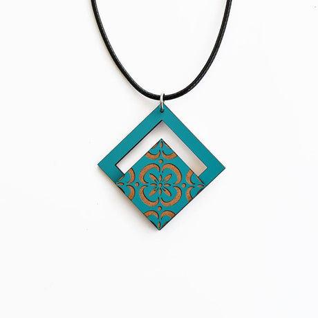 Collier à pendentif Azulejos turquoise I Bijoux fantaisie portugais Collier "Azulejos" - Turquoise #1