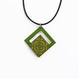 Collier à pendentif Azulejos vert I Bijoux fantaisie portugais Collier "Azulejos" - Vert #1