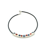 Ceramic necklace "Tubo"