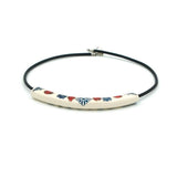 Ceramic necklace "Tubo"