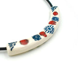 Ceramic necklace "Tubo"