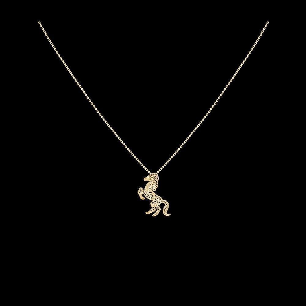 Cavalo I Gold plated Sterling silver necklace
